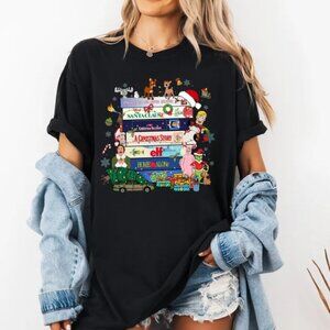 Retro VHS Christmas Movies Tee, 90s Style Christmas Shirt, Xmas Party T-Shirt